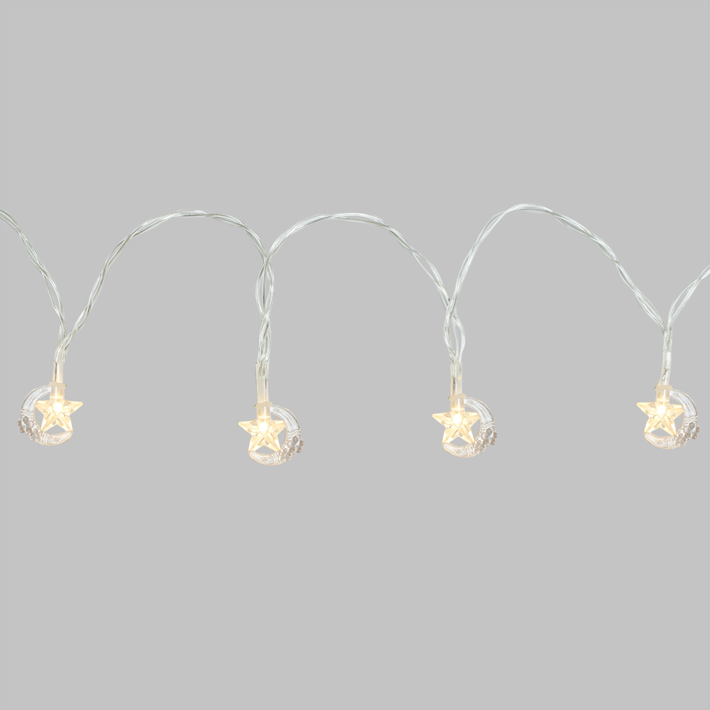 غمازات بطارية هلال ونجمة صغيرين - موديل ABS-7791