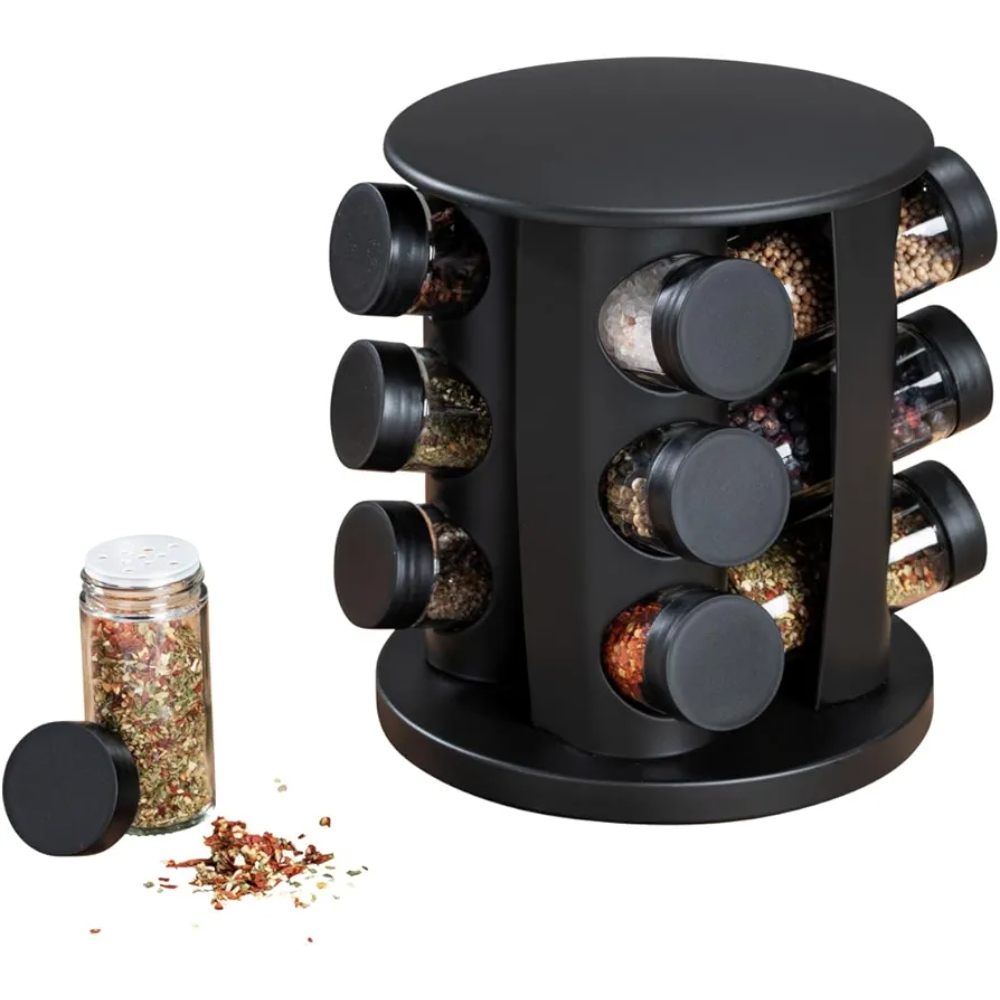 رف توابل قابل للدوران واعادة الملء للمطبخ