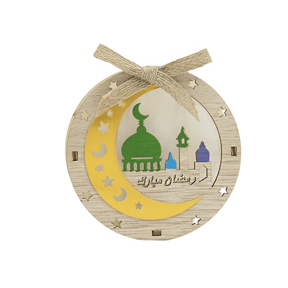 بازاري مجسم رمضان خشبي شكل دائري