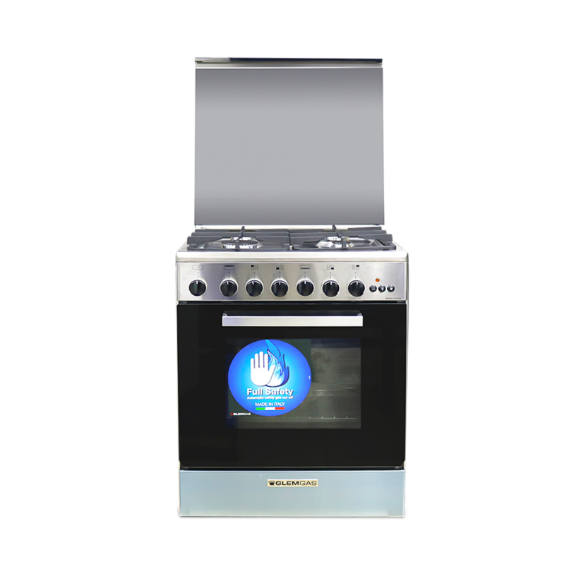 طباخة جليم 4 شعلات باللون الفضي - مقاس 60×60