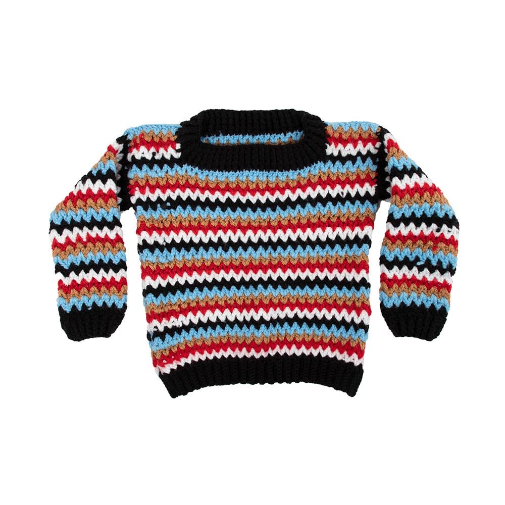 بلوفر للاطفال محبوك بصوف بتصميم جميل متعدد الالوان