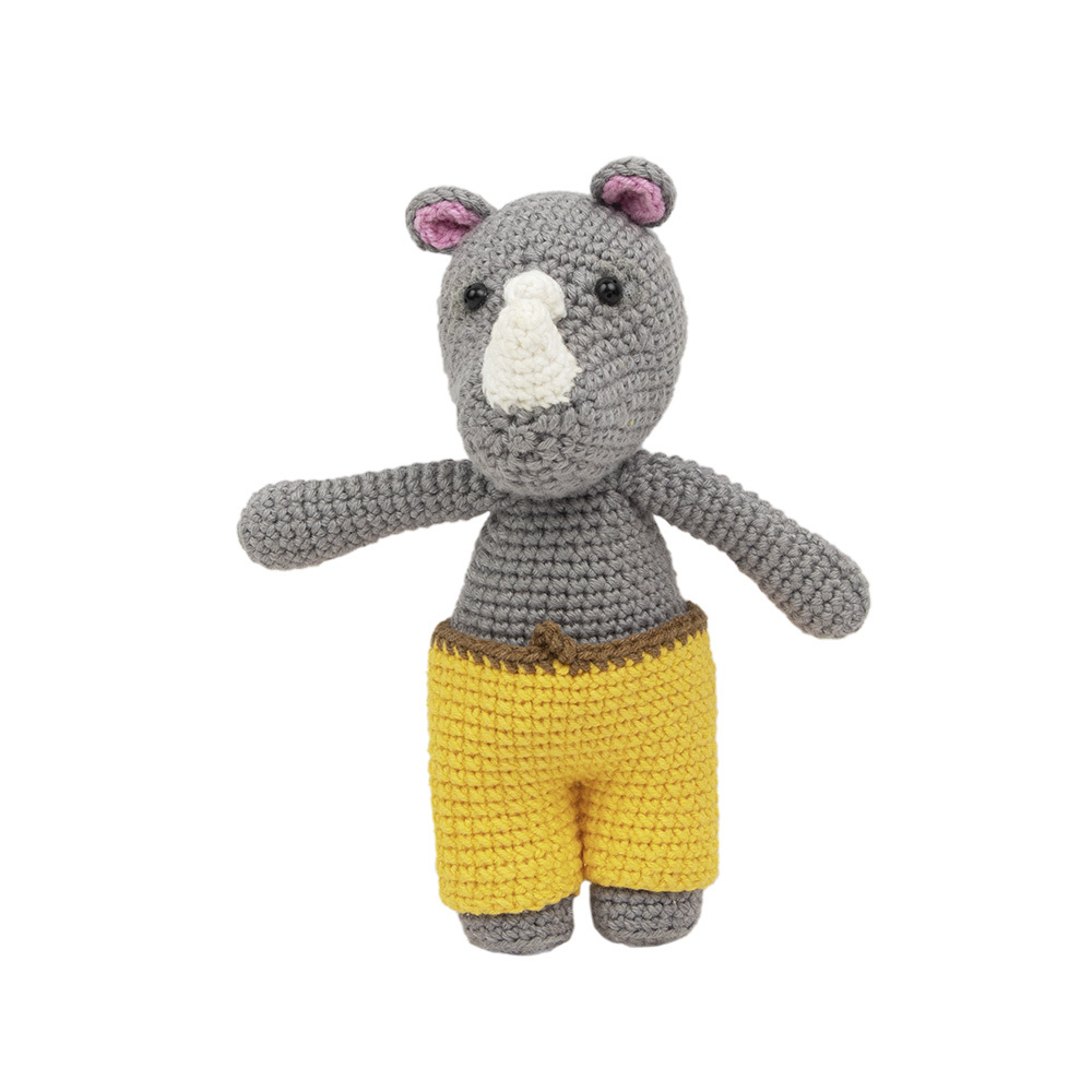 كروشية دمية على شكل وحيد قرن