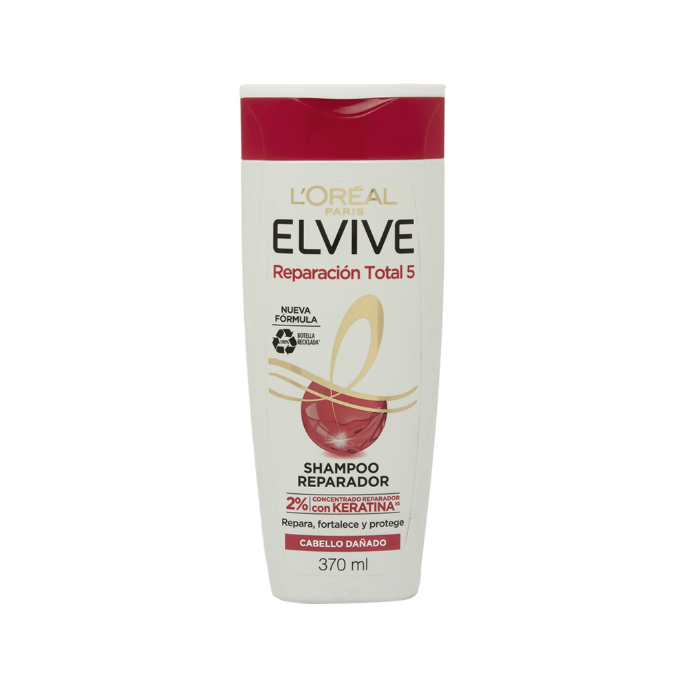 لوريال باريس شامبو الشعر بالكيراتين الفيف توتال ريبير 5 - سعة 370 مل