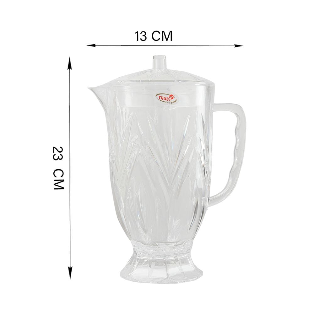 جيك عصير بلاستيك الاكرليك مع غطاء لتر