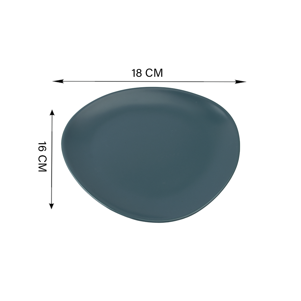 صحن تقديم مثلث بورسلان بطول 16سم