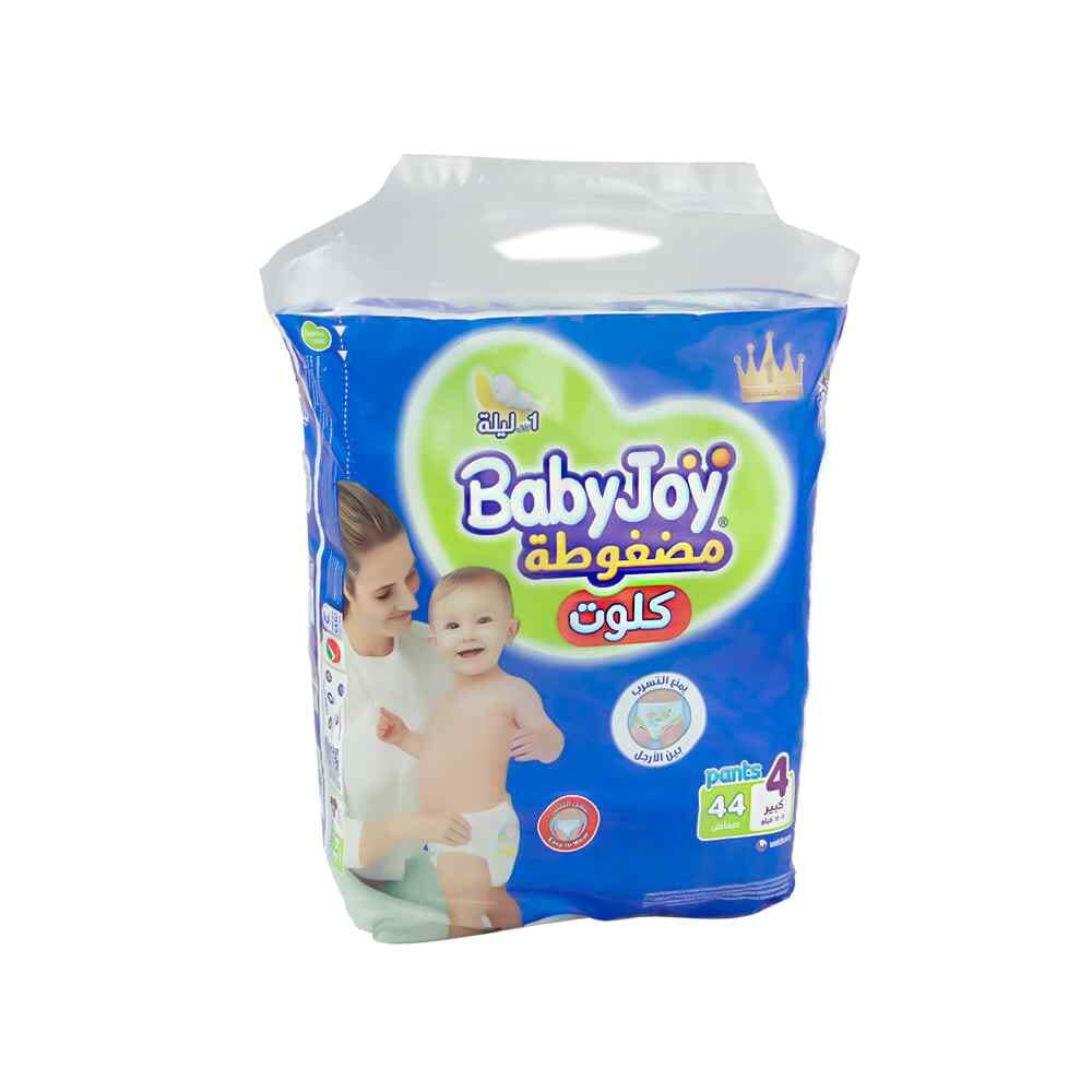 بيبي جوي حفاضات كلوت  مقاس 4  لوزن  9-14كجم  - عدد 44 حفاض