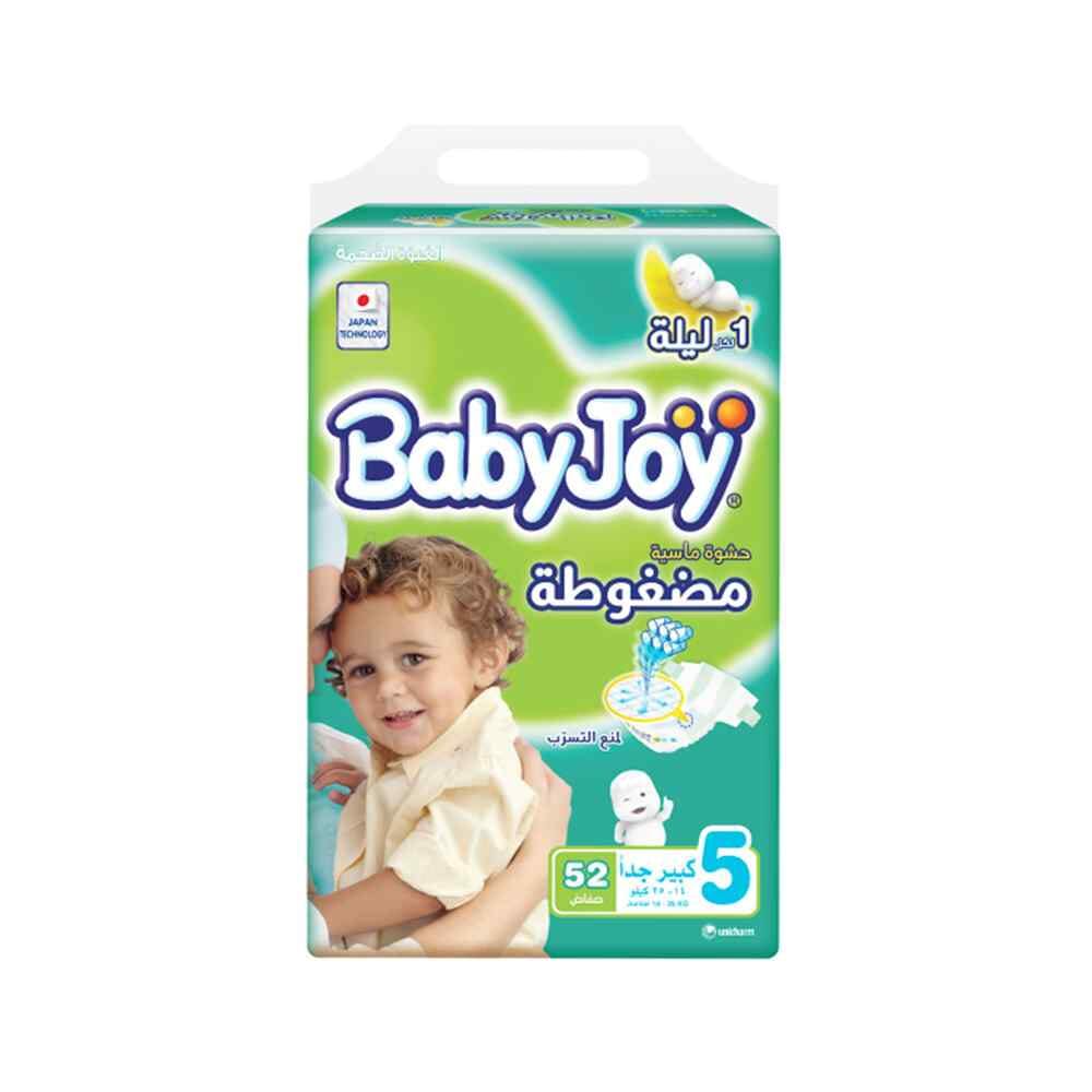 بيبي جوي حفاضات حفاضات العبوة العملاقة مقاس 5 لوزن 25-14كجم -  عدد 52 حفاض 