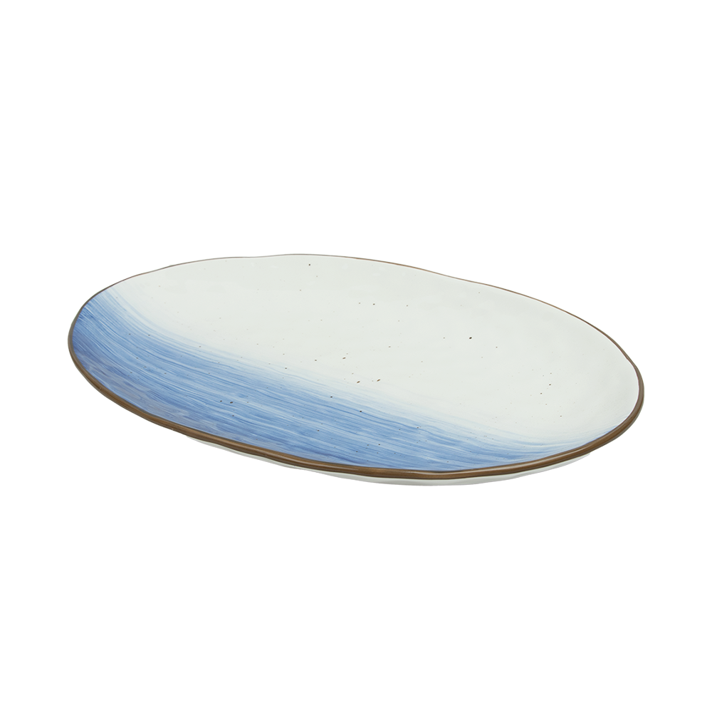 طبق بورسلين بيضاوي - 37.5*26سم