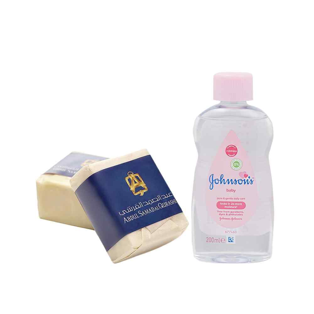 باكج الروائح الفريدة من زيت جونسون للأطفال الأصلي بحجم 200 مل ومكعب المسك من عبدالصمد القرشي