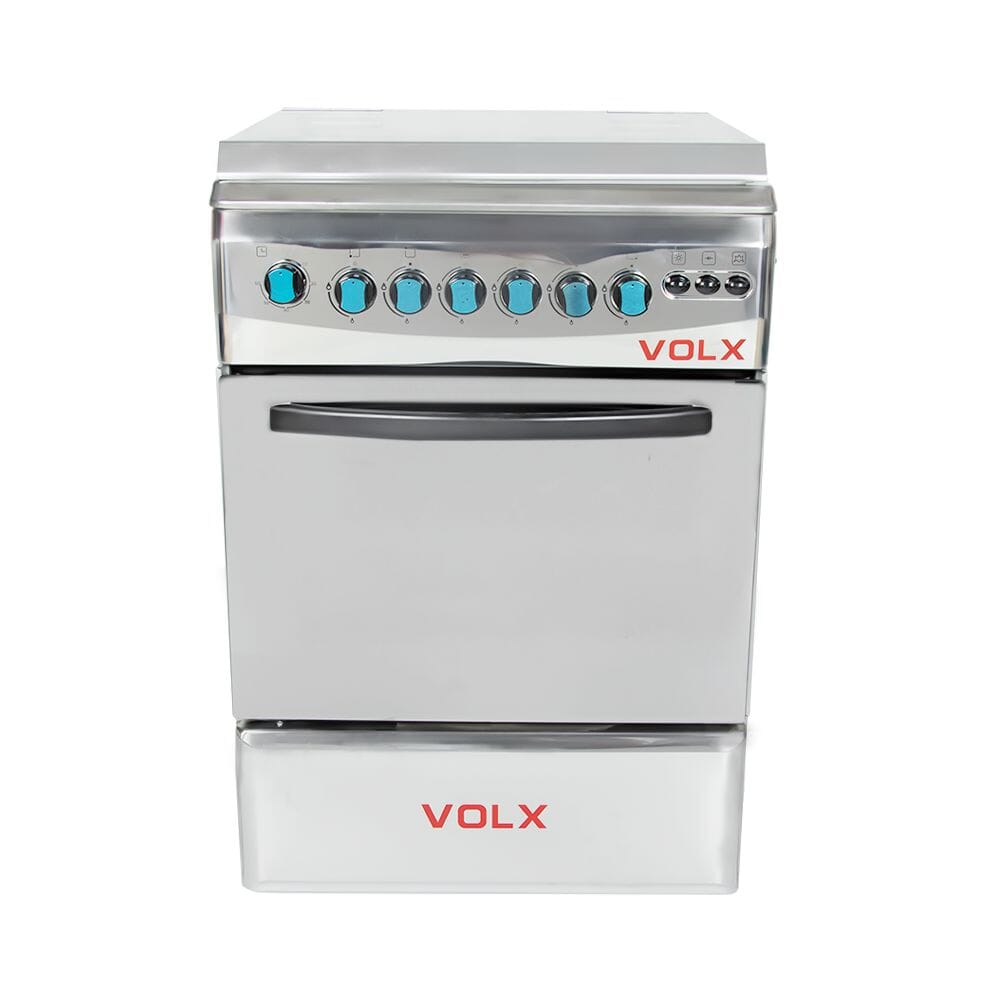 طباخة غاز فولكس 4 عيون بشواية كهرباء - 60×60 سم
