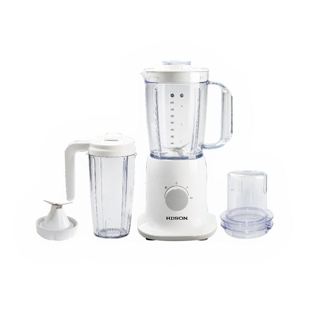 عصارة كهربائية هدسون ٢ × ١ لون أبيض - موديل HB-233