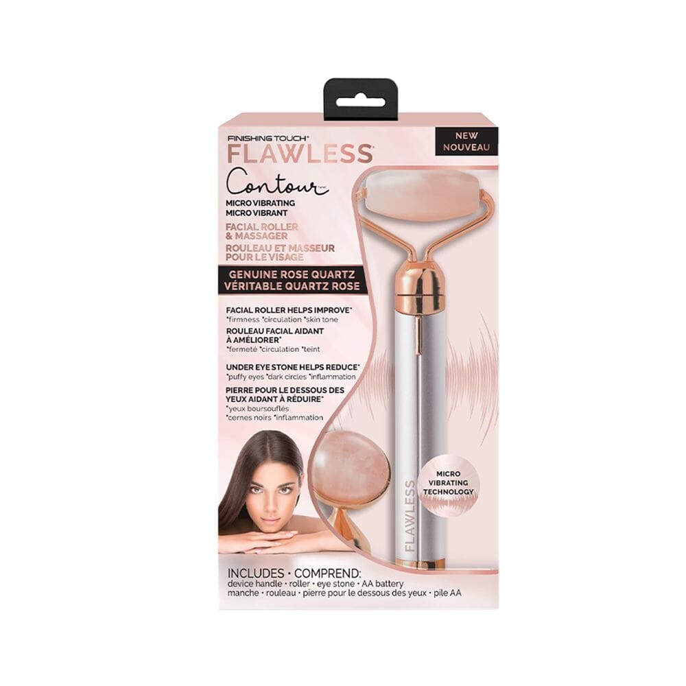 فلوليس أداة تدليك وشد الوجه بتقنية الاهتزاز المتحكم وحجر الكوارتز الوردي