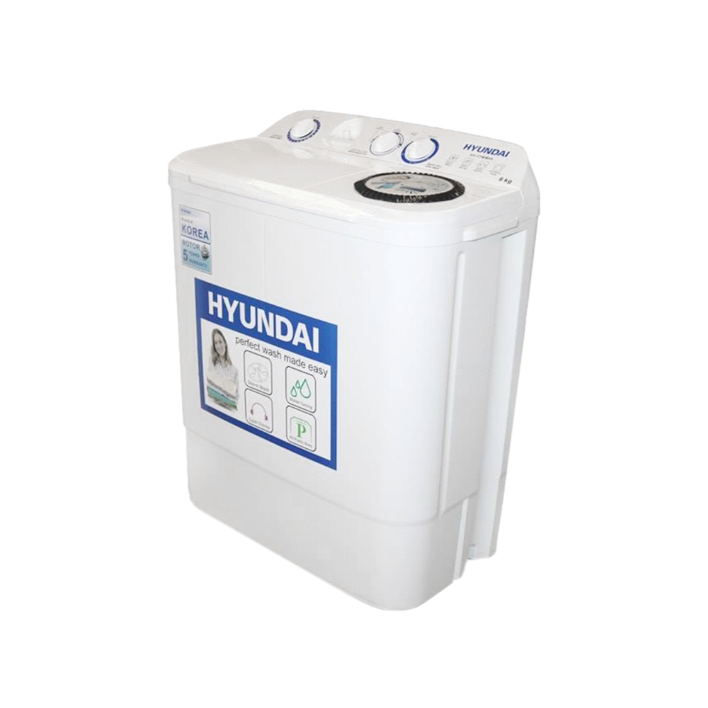 هونداي غسالة حوضين - سعة 7 كجم