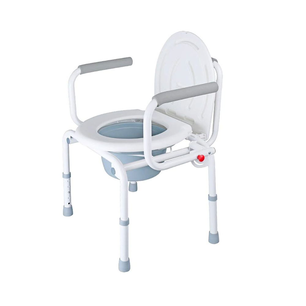 كرسي مرحاض محمول متعدد الاستخدامات وقابل للطي للمعاقين وكبار السن - موديل CA667