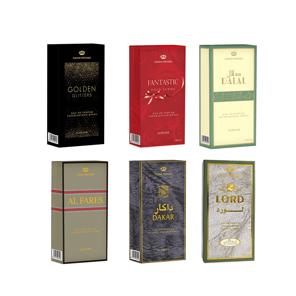 الرحاب مجموعة المساء العطرية بخاخ عدد 6 قطع - 50 مل