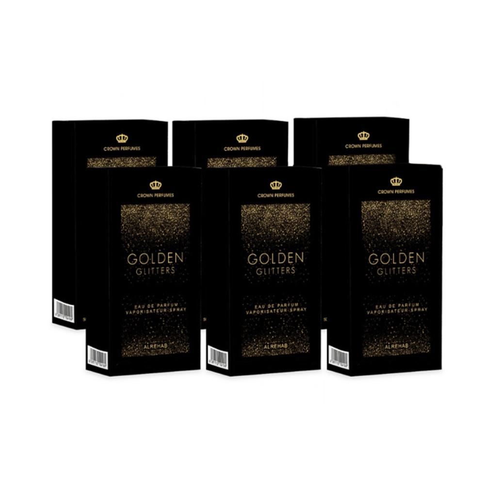 الرحاب جولدن جليترز عطر اودي بارفيوم للنساء عدد6 قطع - 50 مل