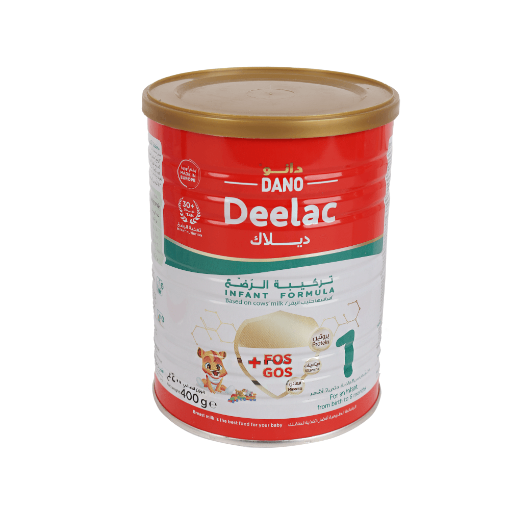 دانو ديلاك 1حليب منزوع الدسم للرضع حتى 6 أشهر - 400 جم
