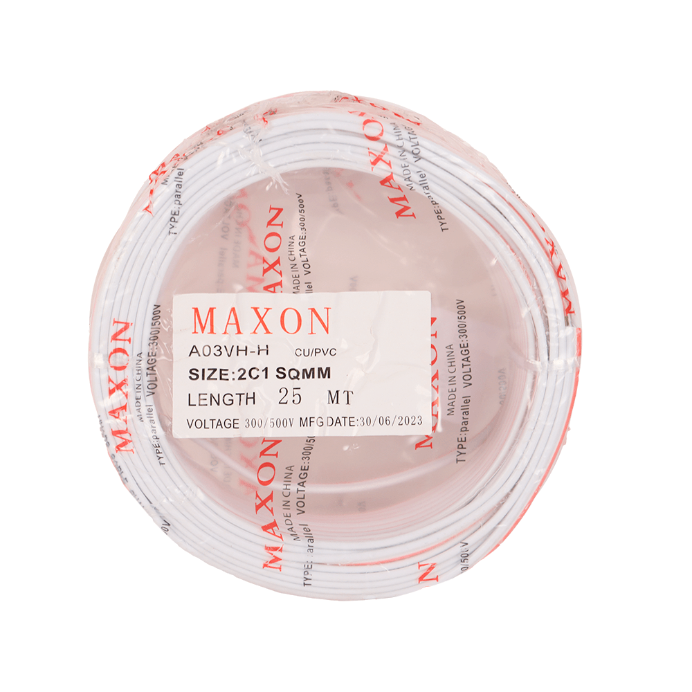 ماكسون كابل موازي بجهد كهربائي 300/50-بطول 25 متراً
