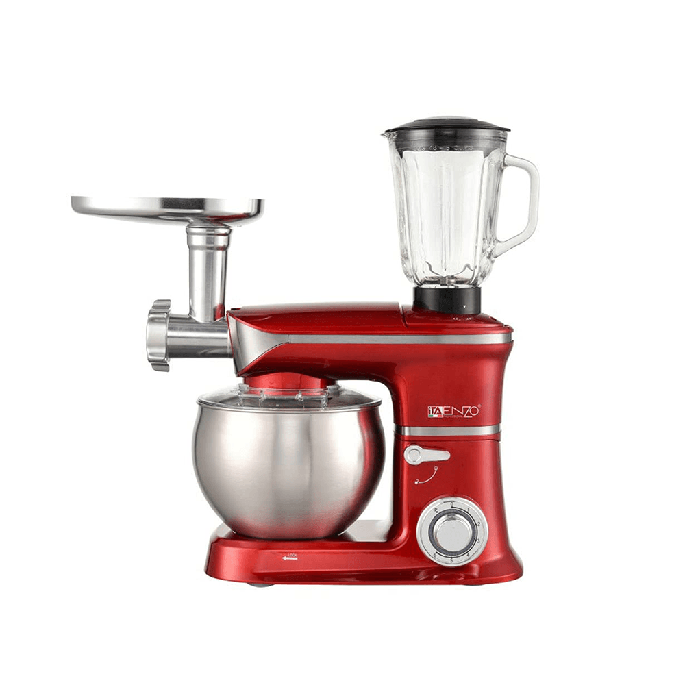 إنزو 3*1 خلاط وعجانة ومفرمة لحم - 6لتر