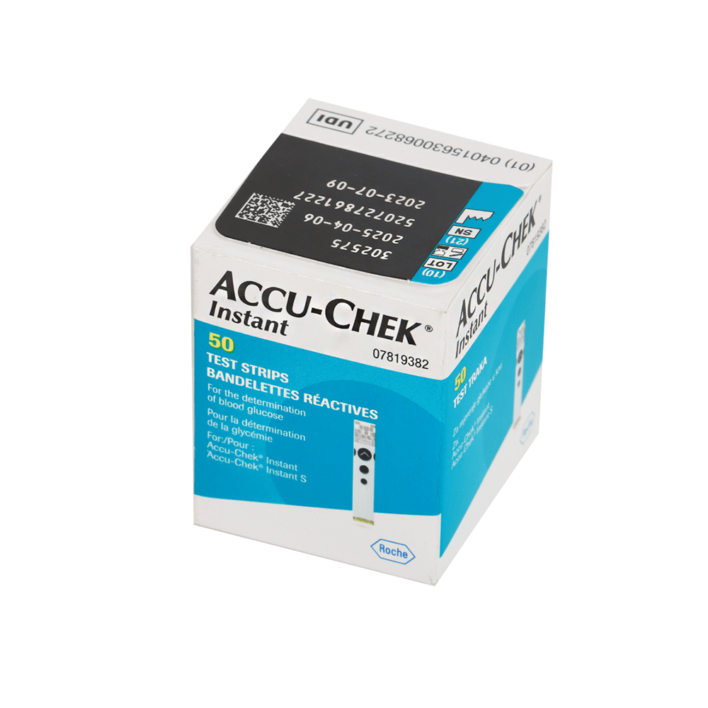 روش أكيو تشييك إنستانت شرائط اختبار مستوى السكر - 50 شريط