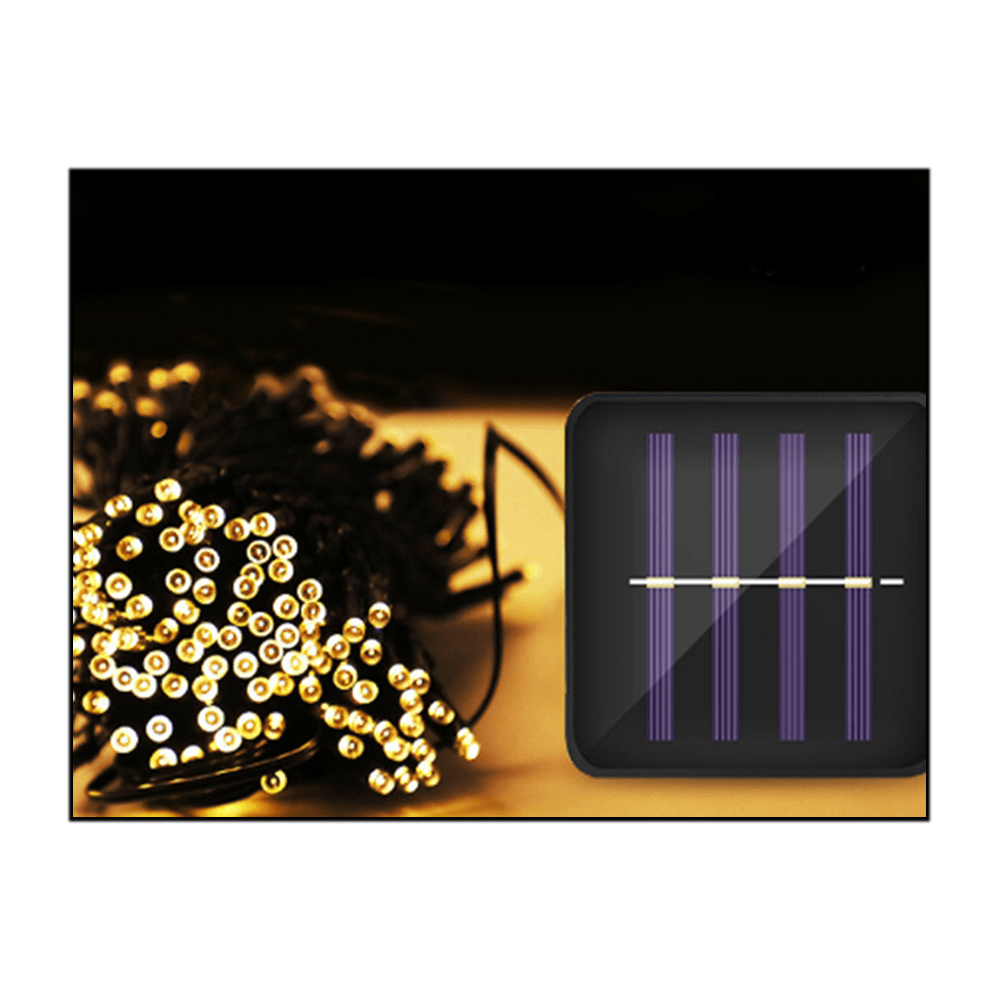 شريط إضاءة طاقة شمسية مزين بأزرار LED للحدائق والمداخل