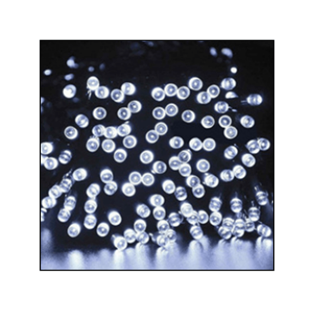 شريط إضاءة طاقة شمسية مزين بأزرار LED للحدائق والمداخل