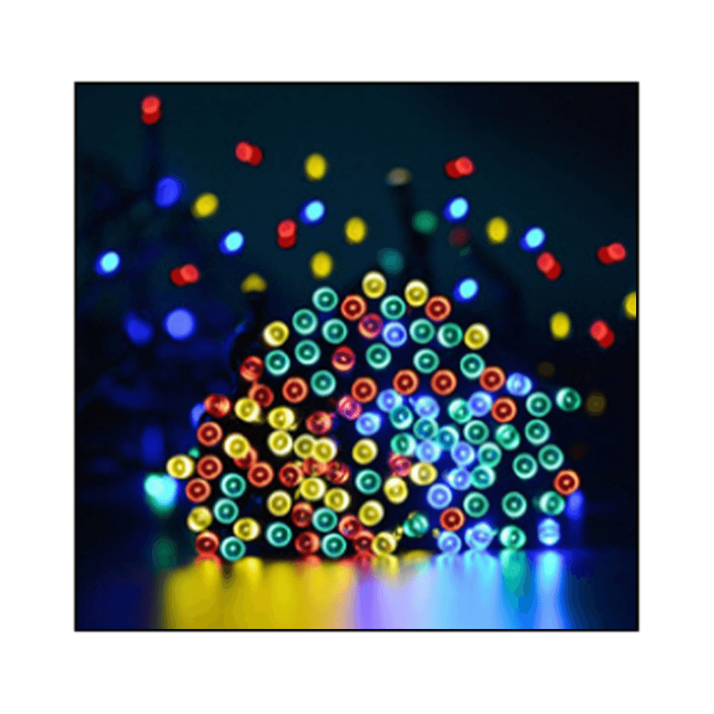 شريط إضاءة طاقة شمسية مزين بأزرار LED للحدائق والمداخل