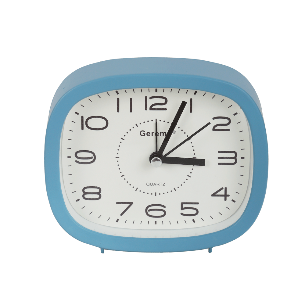 جيرمي ساعة منبه بشكل مربع وبحواف منحنية