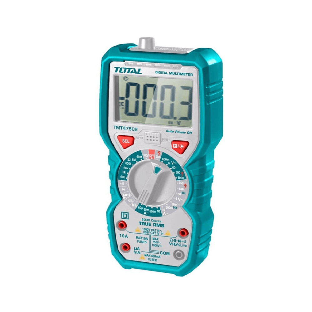 توتال فولتميتر إلكتروني رقمي القياس بعداد 6000 وحدة RMS
