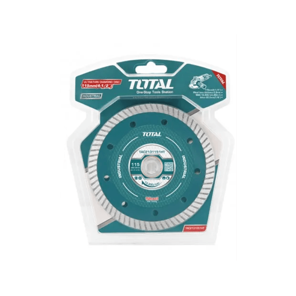 توتال قرص ماس الدوار بعرض شفرة 8 مم و حجم 115 مم