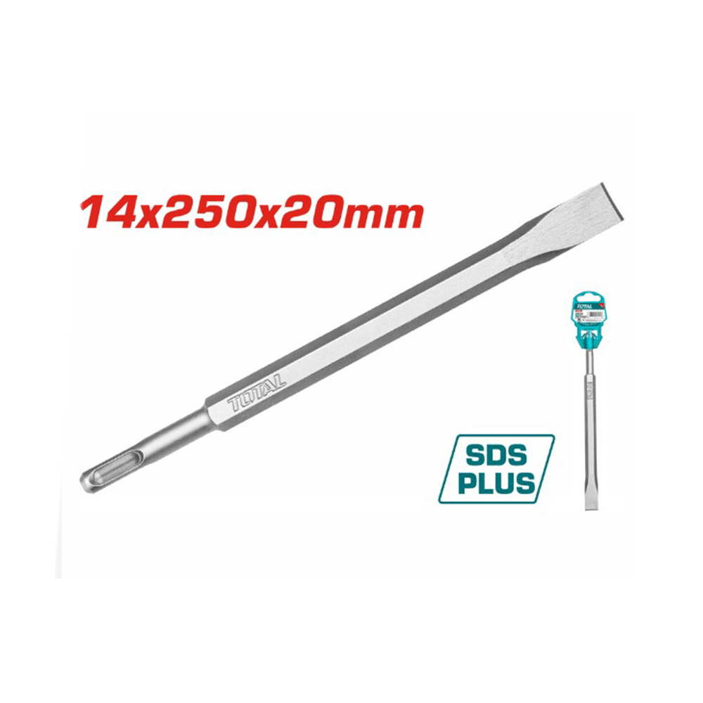 توتال مسند SDS بلس مسطح الشكل - بقياس 14 × 250 × 20 مم