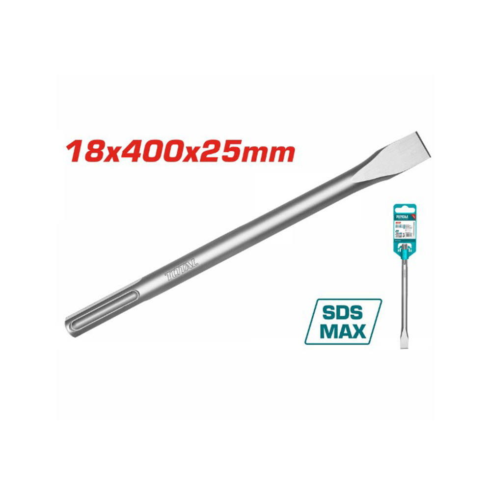 توتال مسند SDS Max مسطح الشكل -بقياس 18 × 400 × 25 مم 
