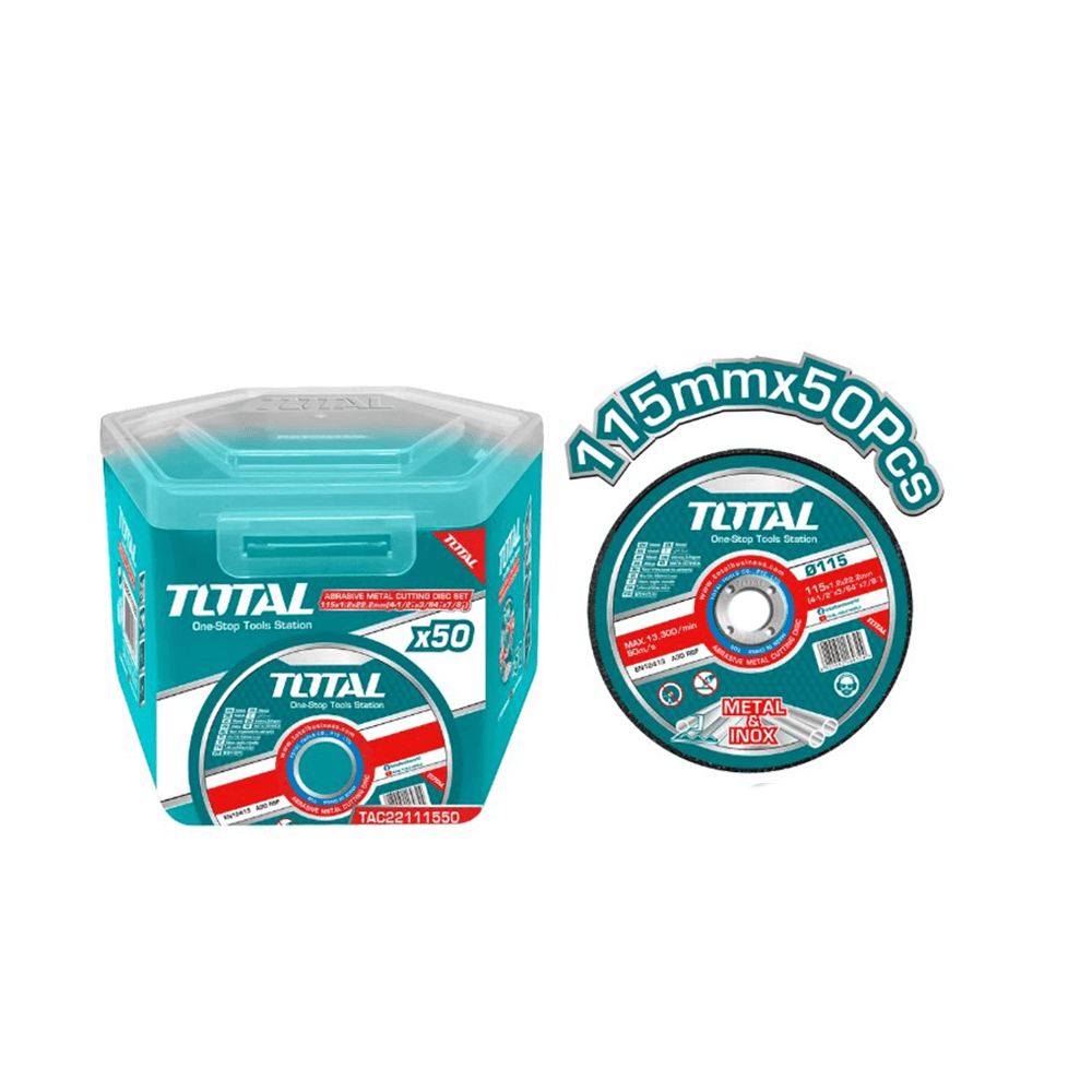 توتال قرص قطع المعادن الكاشطة - قياس 115 مم × 1.2 مم × 22.2 مم