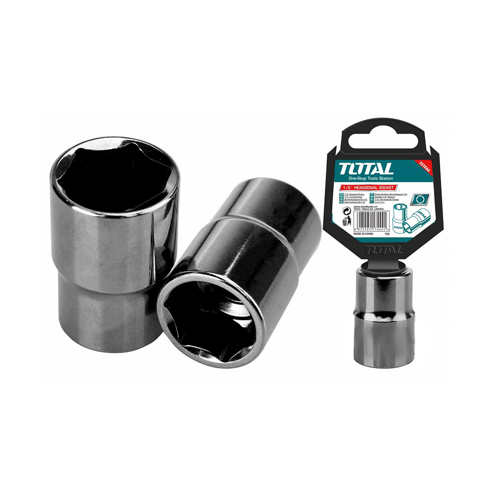 توتال مقبس سداسي بحجم 1/2 بوصة و 6 نقاط- حجم 8 مم