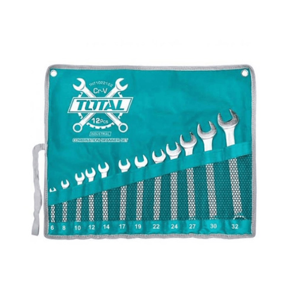 توتال تولز مجموعة مفاتيح ربط مركبة - 12 قطعة
