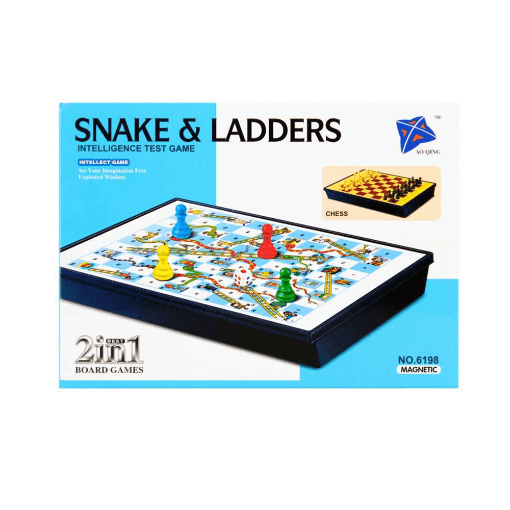 لعبة 2 في 1 الشطرنج والثعبان والسلم