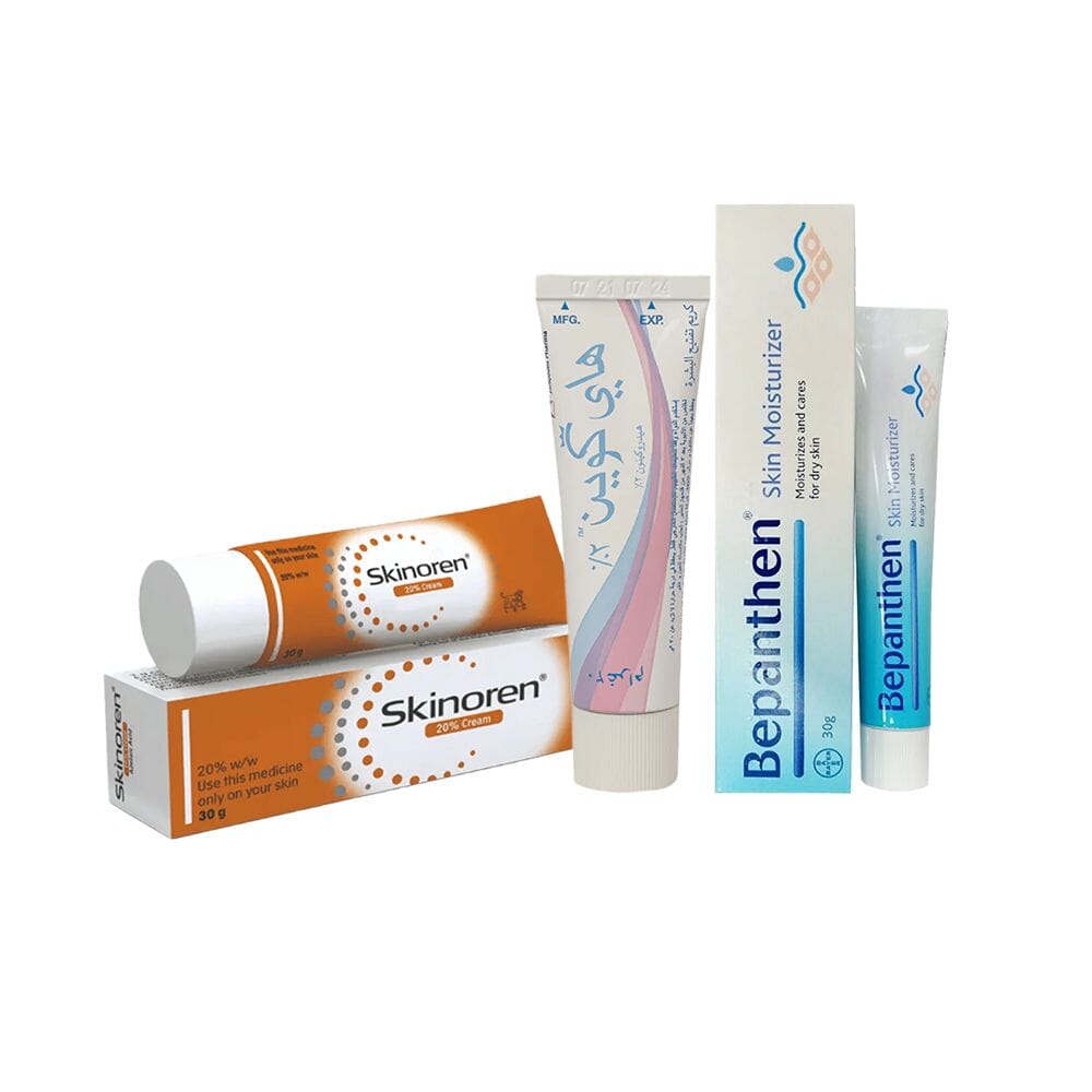 باكج الترطيب والتفتيح وعلاج حب الشباب