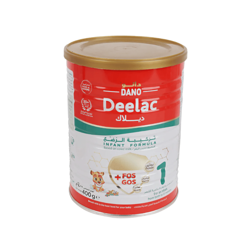 دانو ديلاك 1حليب منزوع الدسم للرضع حتى 6 أشهر - 400 جم