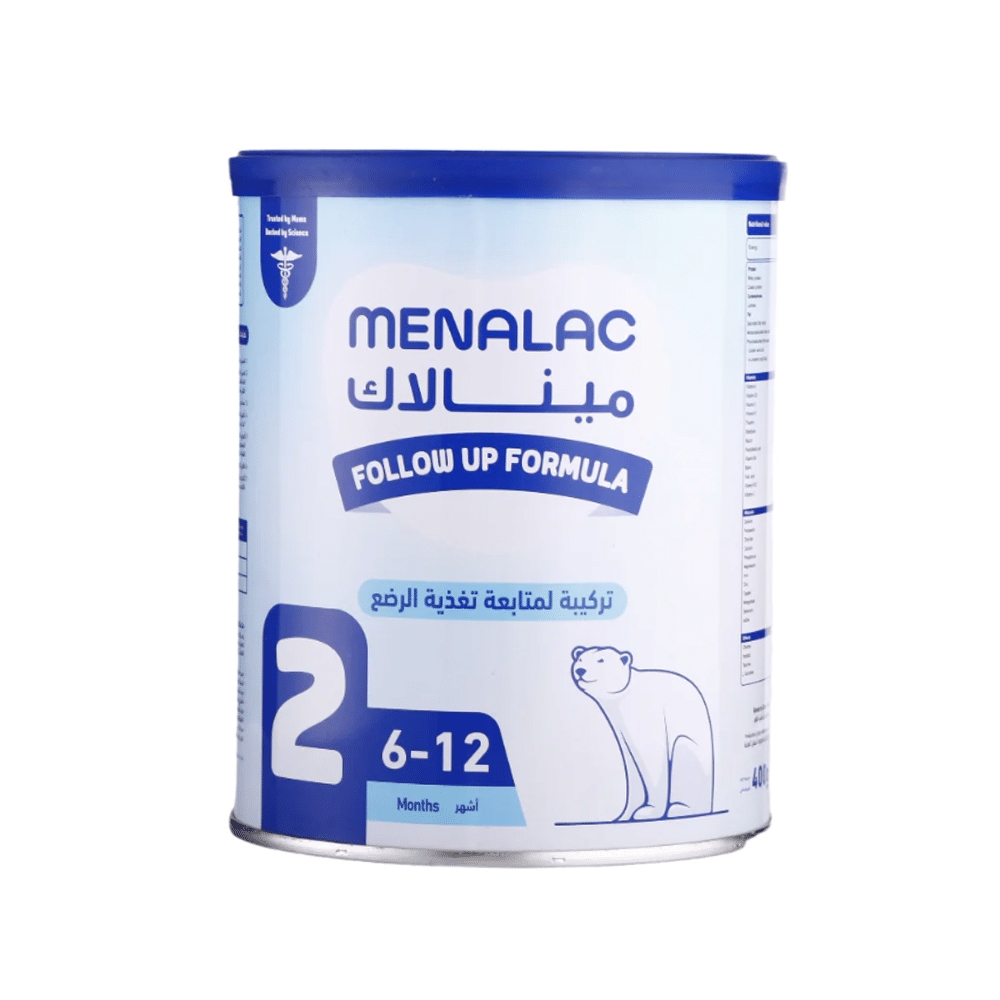 مينالاك حليب أطفال رقم 2 تركيبة لمتابعة تغذية الرضع - 400 جم