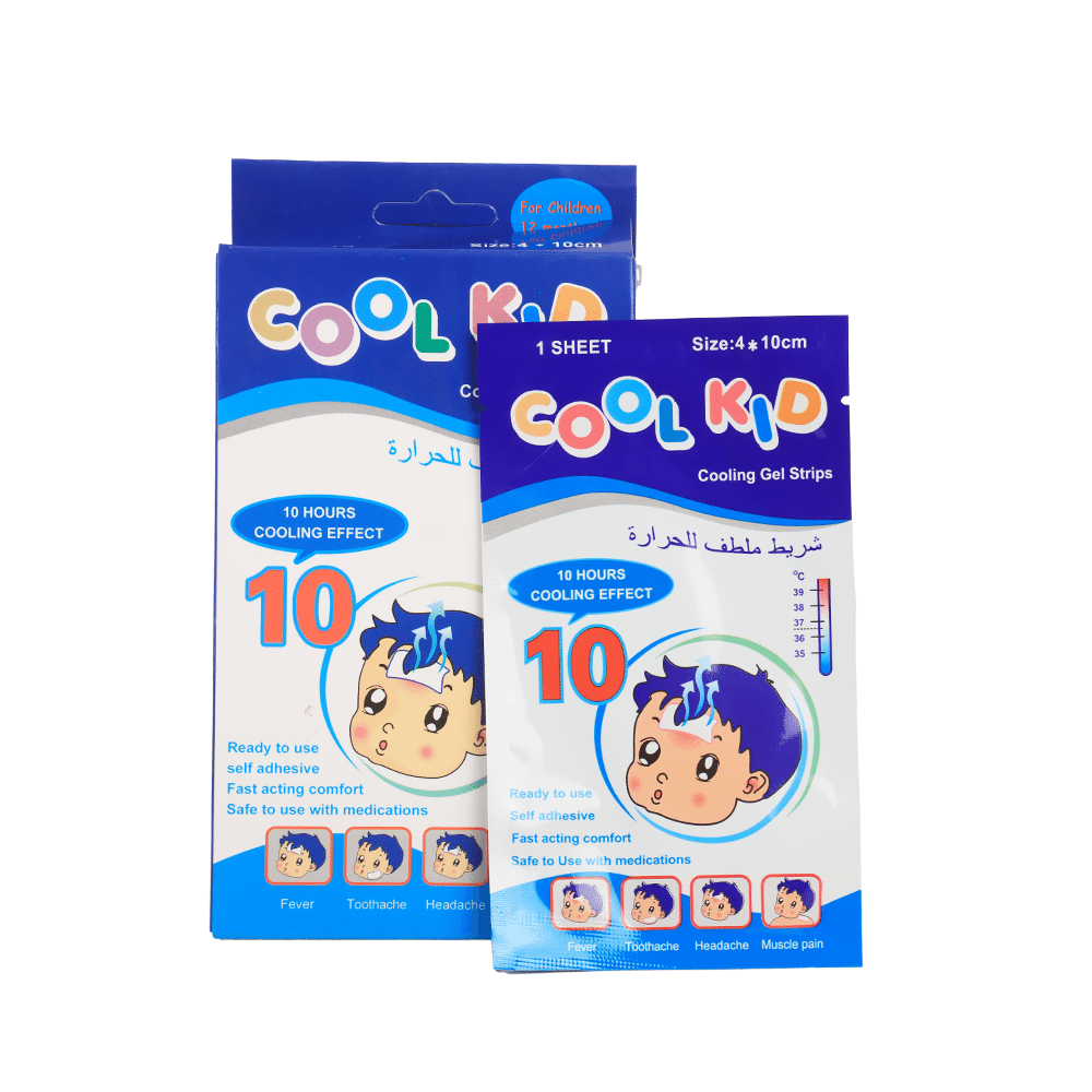 كوول كيد شريط ملطف للحرارة حجم 4×10 سم - عدد 6 شرائط