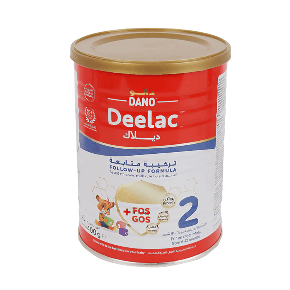 دانو ديلاك 2 حليب منزوع الدسم للرضع من 6 -12 أشهر - 400 جم