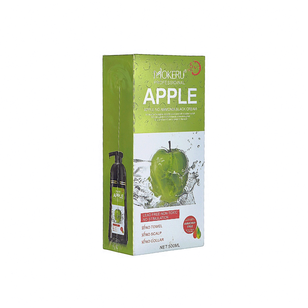 موكيرو شامبو صبغ الشعر خالي من الأمونيا بالتفاح - 500 مل
