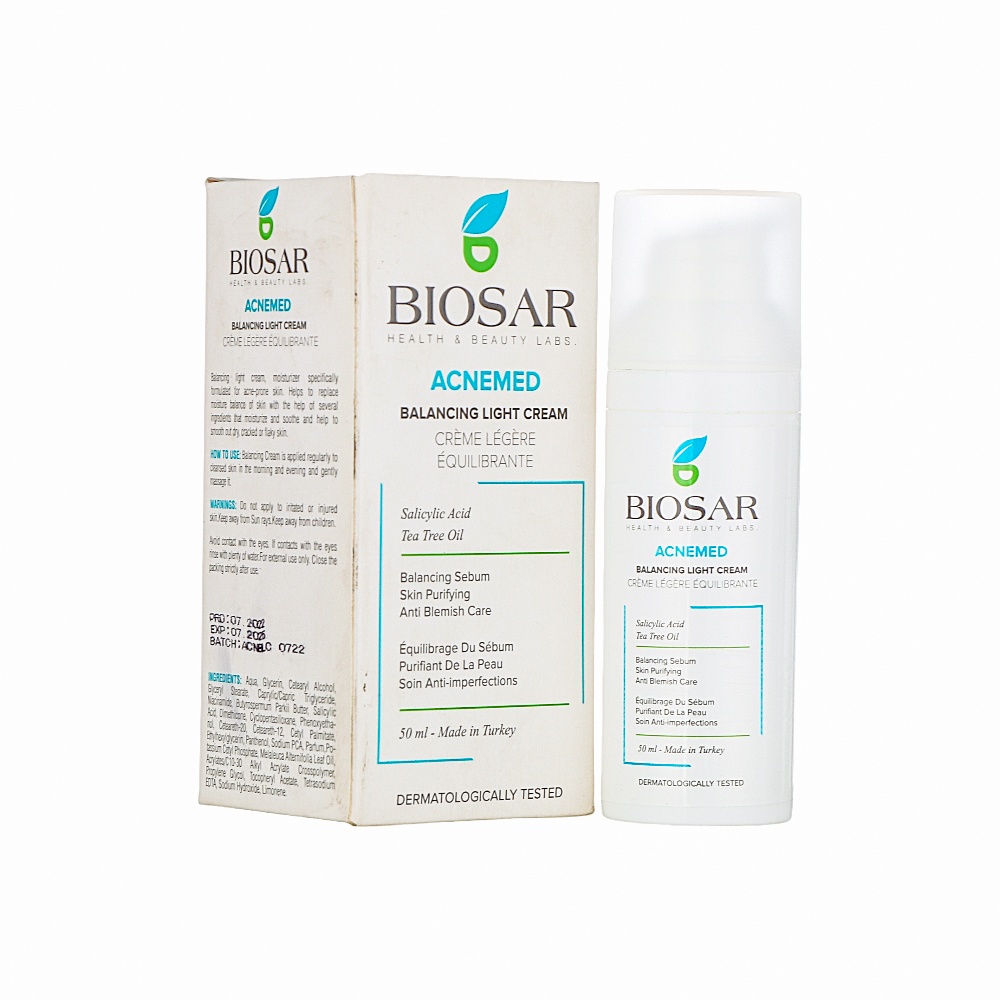 بيوسار اكنيميد كريم لإعادة التوازن الدهني للبشرة المعرضة لحب الشباب - 50 مل 