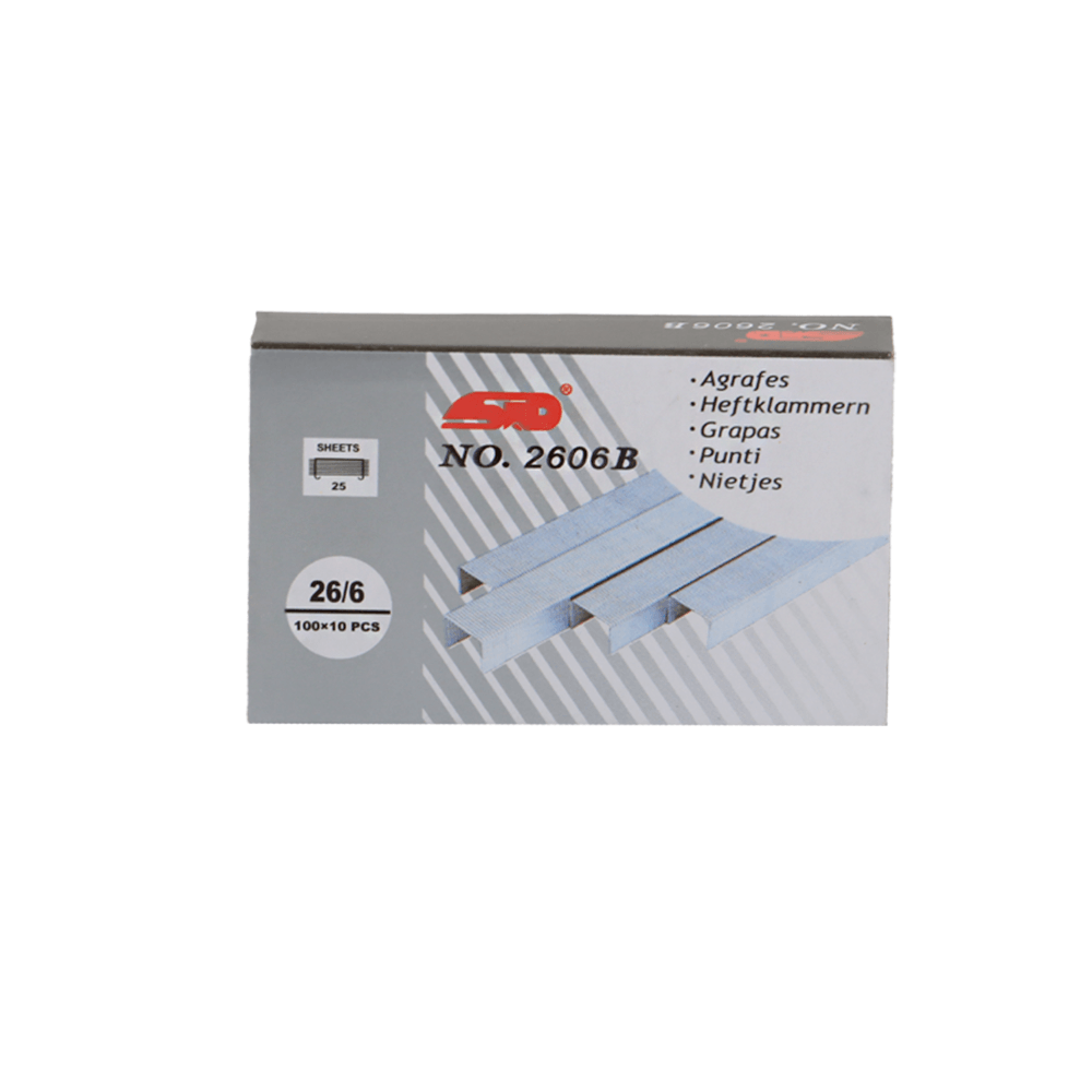 دبابيس مقاس 26/6 ورقم 2606B - عدد 1000 دبوس