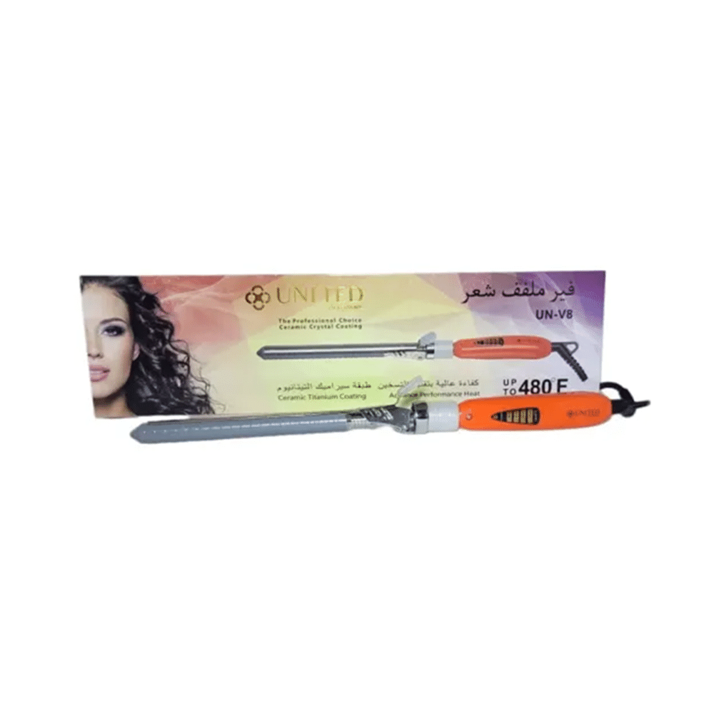 يونايتد فير ملفف شعر 480 فهرنهايت - مقاس 26سم