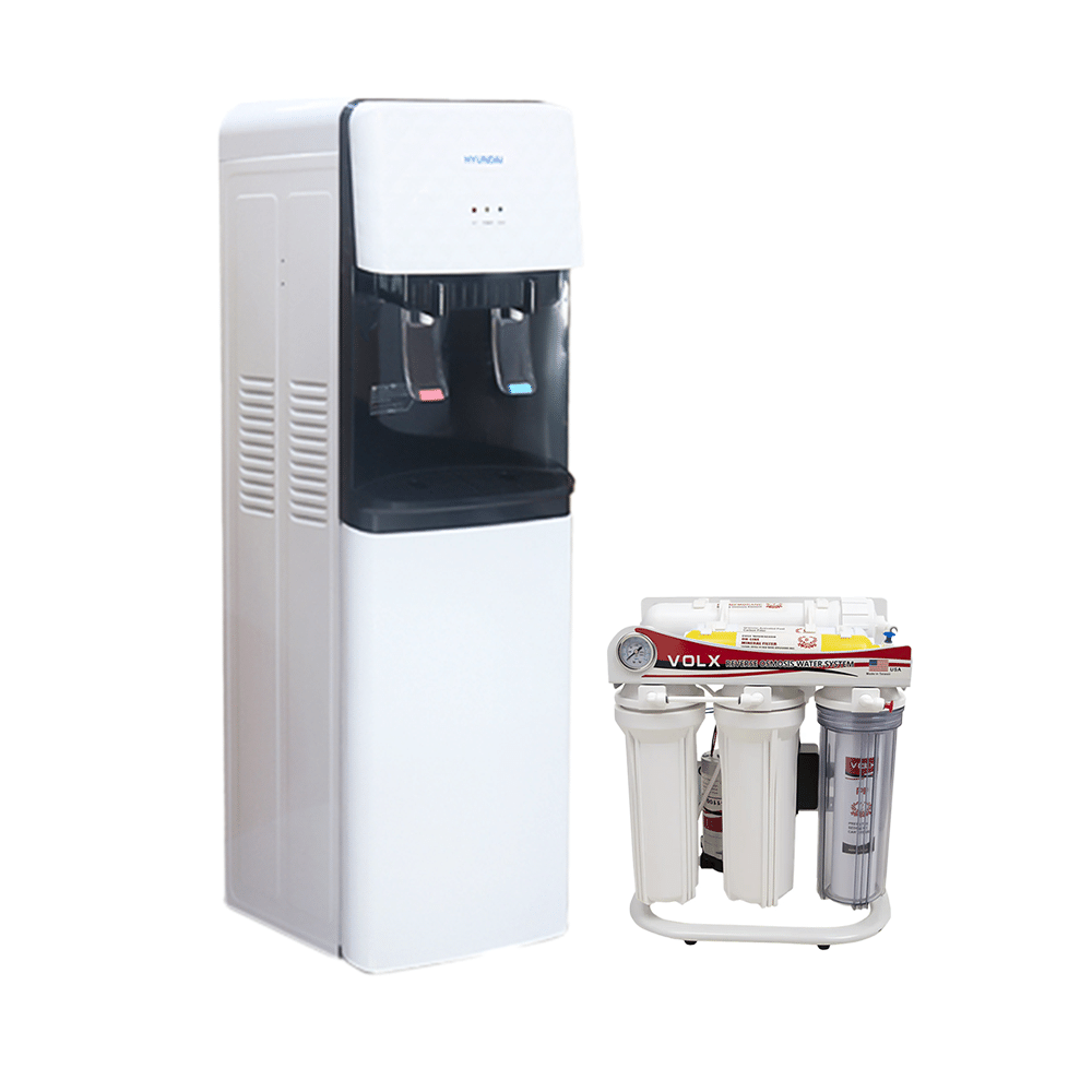 باكج 2×1 هونداي براد ماء موديل HY-WD88R + فلتر ماء VOLX بـ6 مراحل - سعة 3.2 جالون