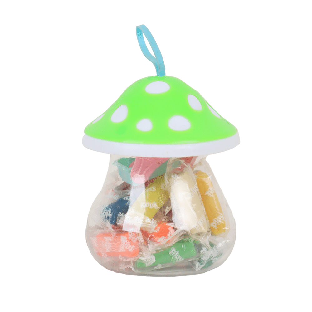 سوبر ماس علبة صلصال ملون مع قوالب للأطفال - 12 لون