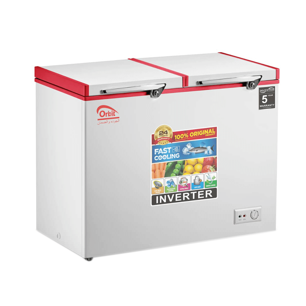 أوربت فريزر بتجميد انفرتر بدون اقلاع سعة 363 لتر - موديل BD(W)-410 وقوة 180 واط