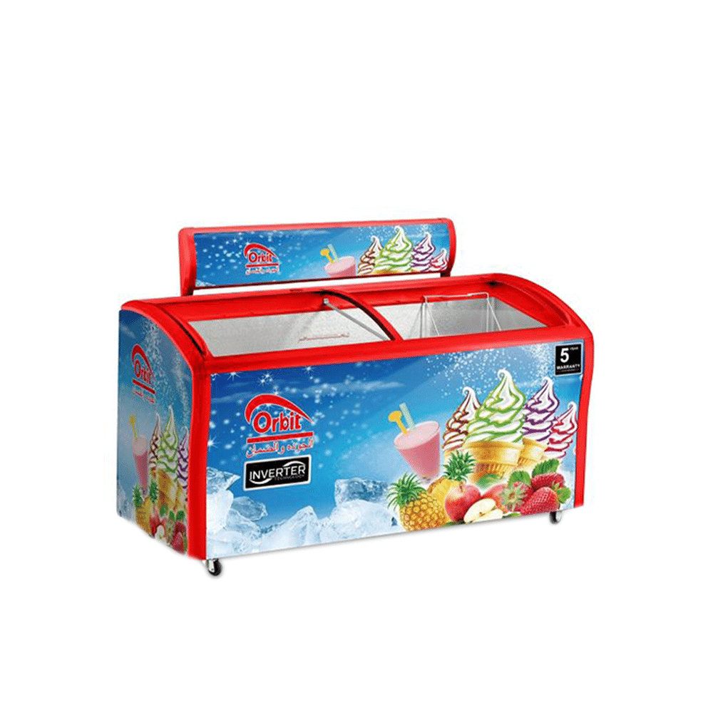 أوربت فريزر انفرتر زجاجي سعة 298 لتر- موديل SSC/SD(W)-320 وقوة 180 واط