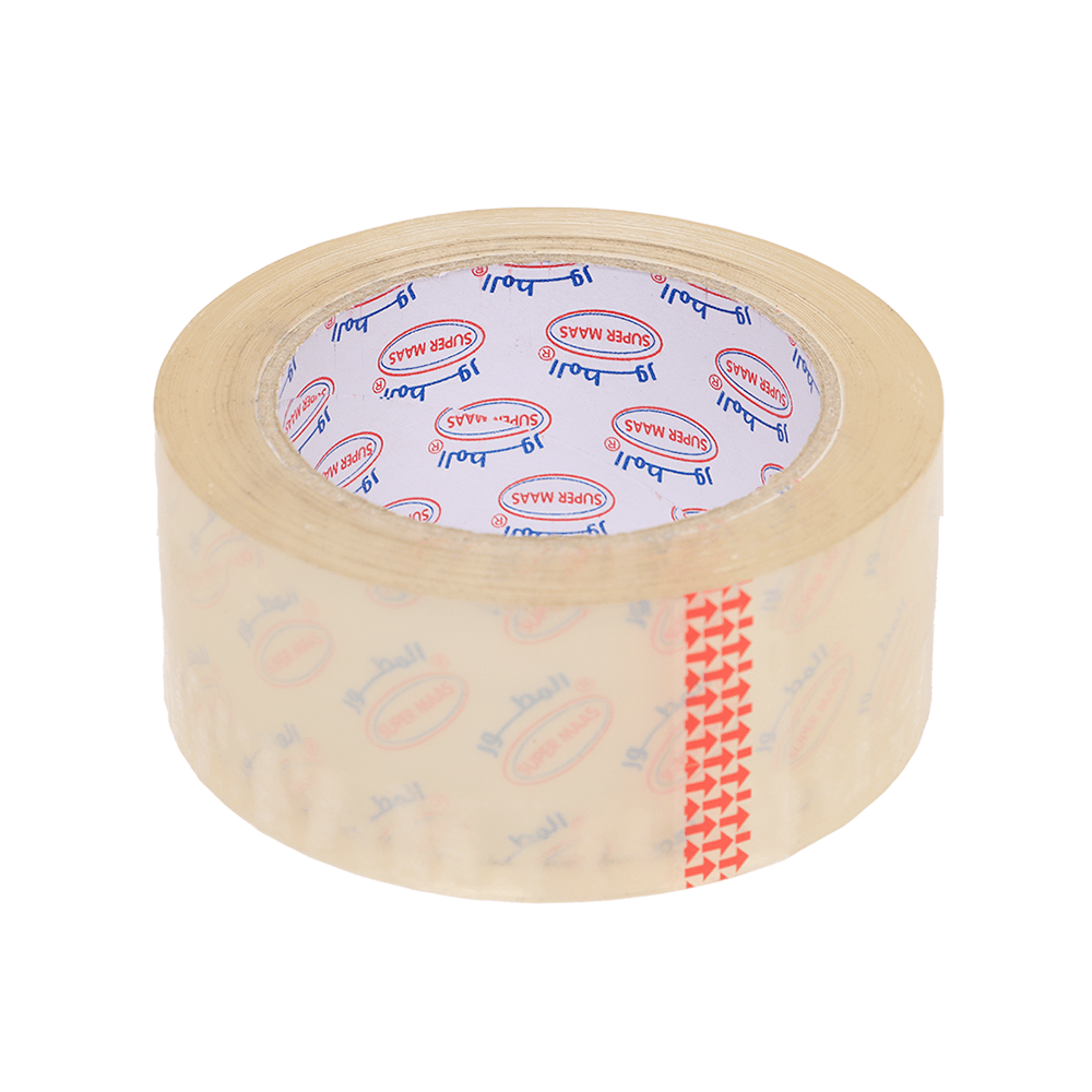 سوبر ماس عجلة شريط لاصق شفاف- 2 أنش × 100 ياردة